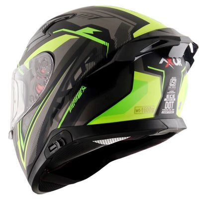 Axor Apex Road Trip Helmet-dull Black Neon Yellow