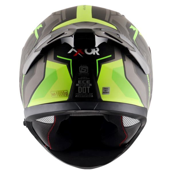 Axor Apex Road Trip Helmet-dull Black Neon Yellow