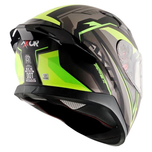 Axor Apex Road Trip Helmet-dull Black Neon Yellow