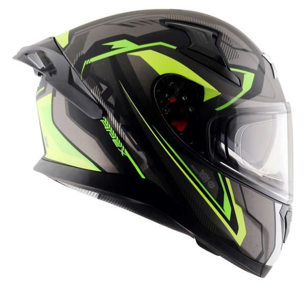Axor Apex Road Trip Helmet-dull Black Neon Yellow