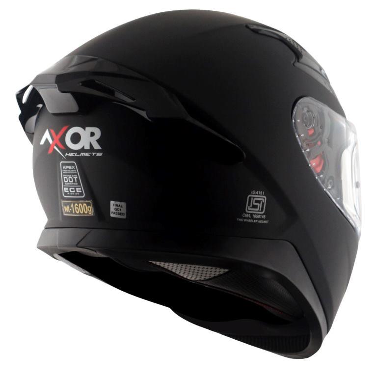 Axor Apex Solid Color Helmet - Dull Black