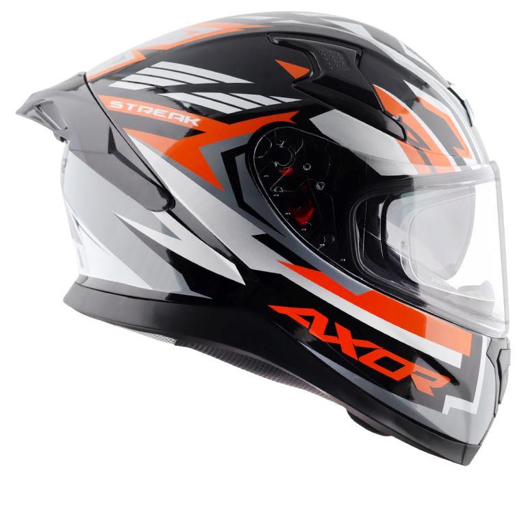 Axor Apex Streak Helmet - Black Orange