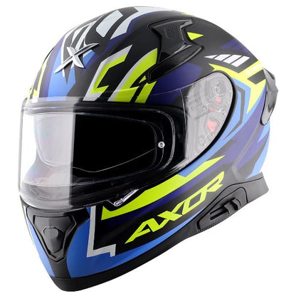 Axor Apex Streak Helmet-Dull Black Blue