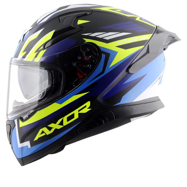 Axor Apex Streak Helmet-Dull Black Blue