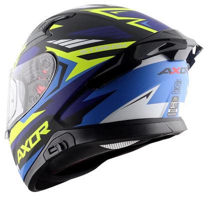 Axor Apex Streak Helmet-Dull Black Blue