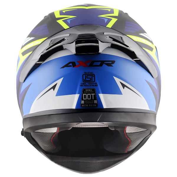Axor Apex Streak Helmet-Dull Black Blue