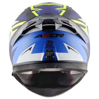 Axor Apex Streak Helmet-Dull Black Blue