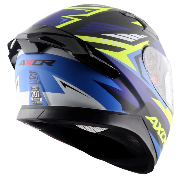 Axor Apex Streak Helmet-Dull Black Blue