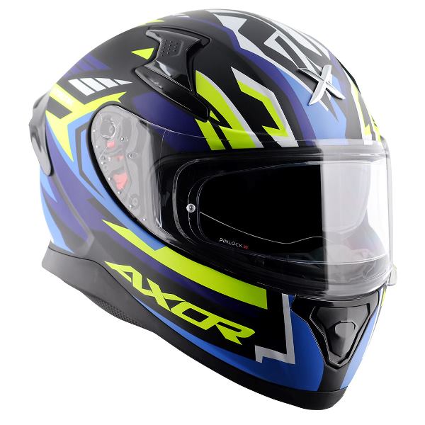 Axor Apex Streak Helmet-Dull Black Blue