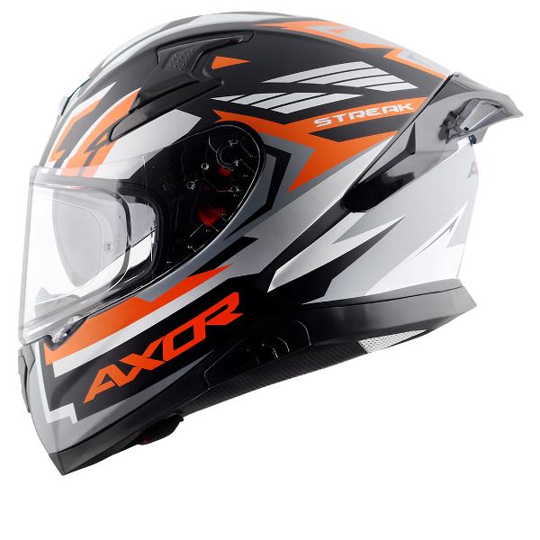 Axor Apex Streak Helmet-Dull Black Orange