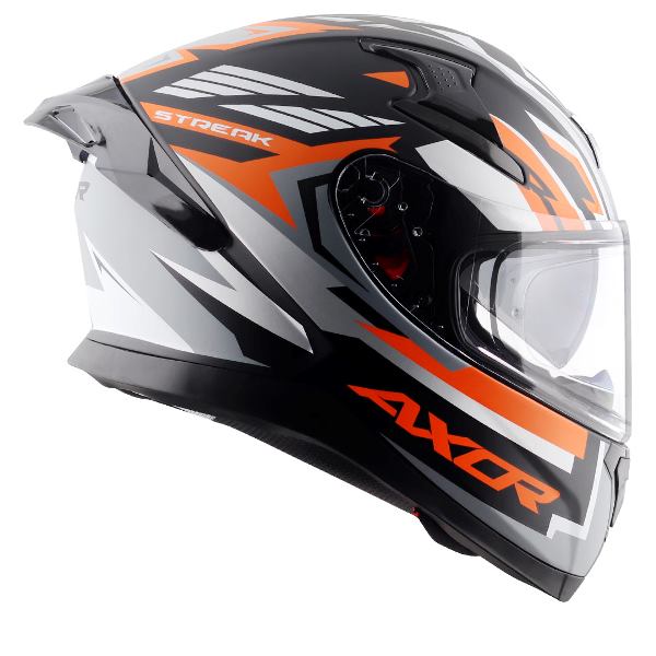 Axor Apex Streak Helmet-Dull Black Orange