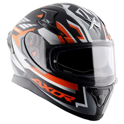 Axor Apex Streak Helmet-Dull Black Orange