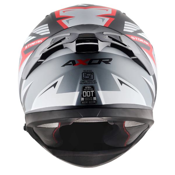 Axor Apex Streak Helmet - Dull Black Red