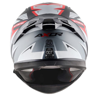 Axor Apex Streak Helmet - Dull Black Red