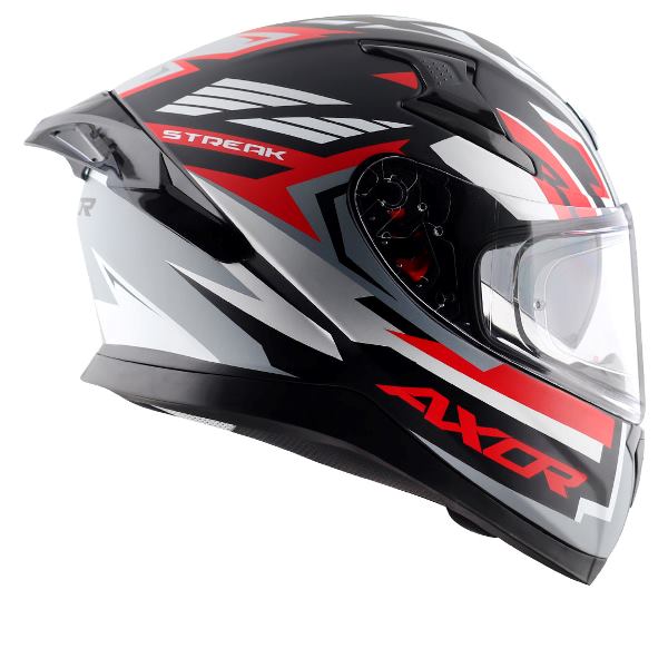Axor Apex Streak Helmet - Dull Black Red