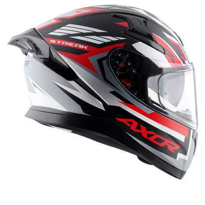 Axor Apex Streak Helmet - Dull Black Red
