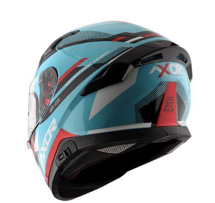 Axor Apex Turbine D/V Motorcycle Helmet - Blue Red