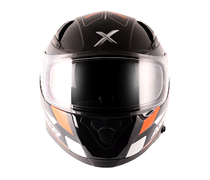 Axor Apex Turbine Orange Grey Helmet