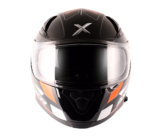 Axor Apex Turbine Orange Grey Helmet