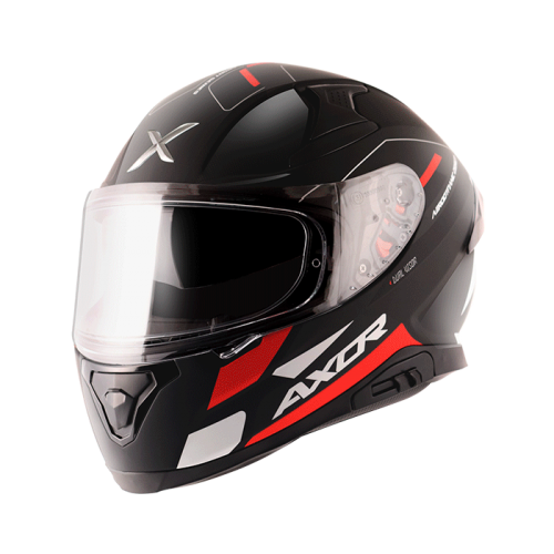 AXOR Apex Turbine Black Red Grey Helmet