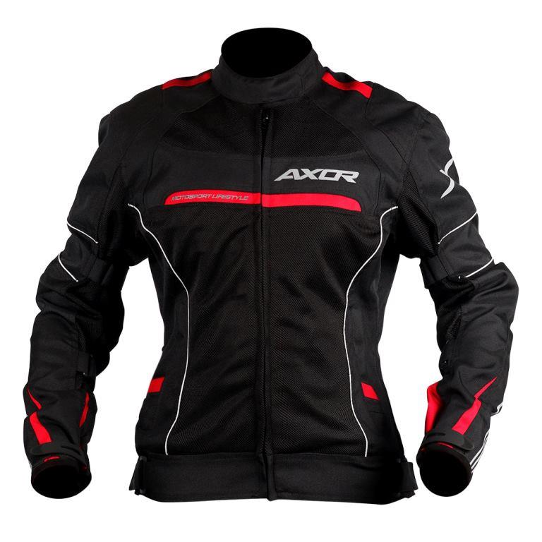 Axor Diva Women's Jacket Black Red - Riders Junction