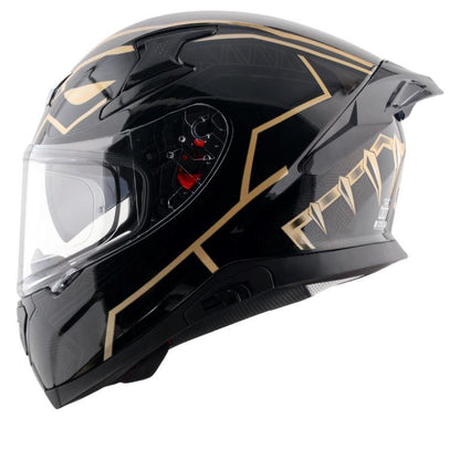 Axor Helmets Apex Marvel Black Panther Helmet - Black Gold