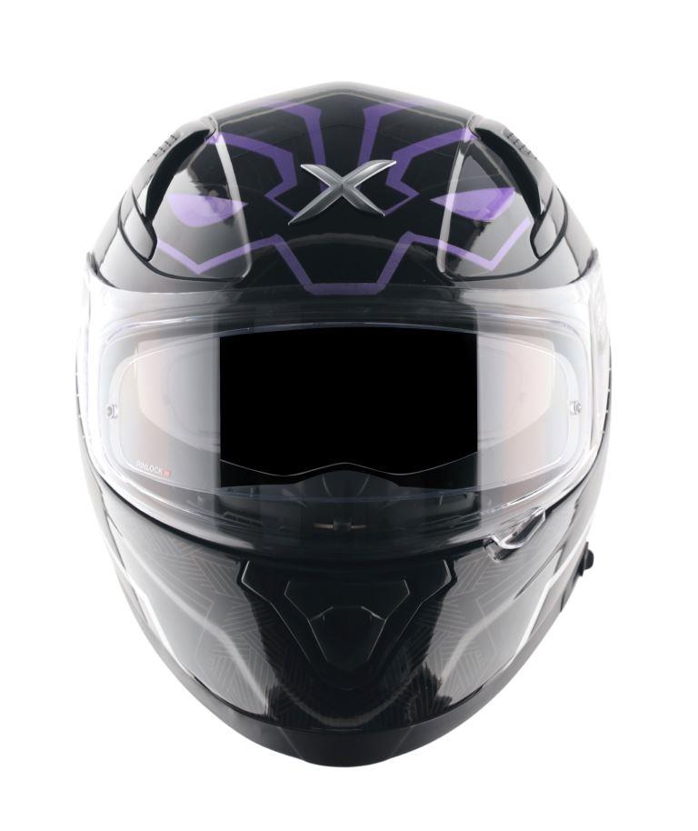 Axor Helmets Apex Marvel Black Panther Helmet - Black Purple