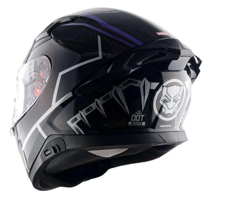 Axor Helmets Apex Marvel Black Panther Helmet - Black Purple