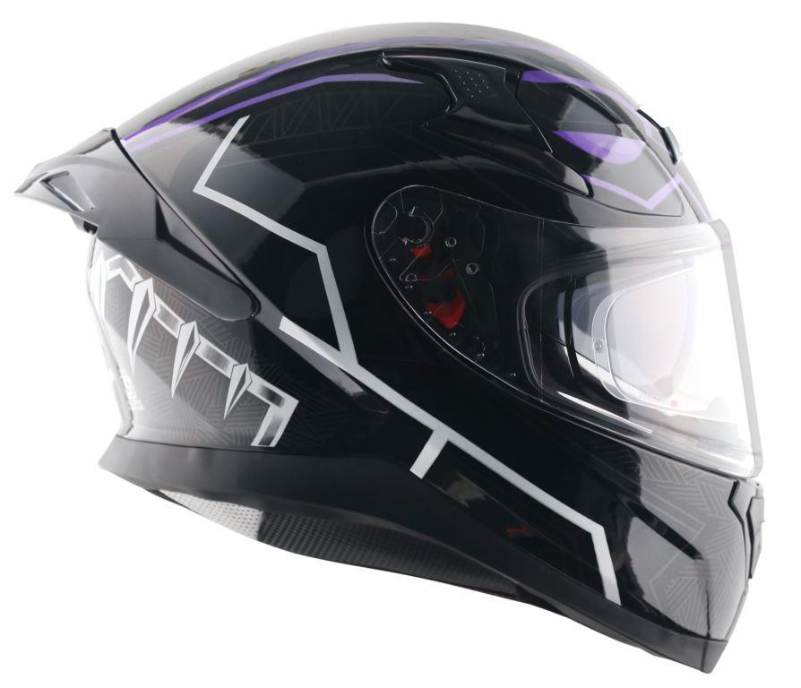 Axor Helmets Apex Marvel Black Panther Helmet - Black Purple