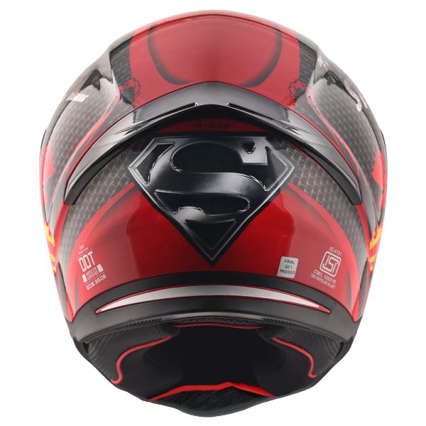 Axor-Hunter DC Superman Helmet (Red Black)