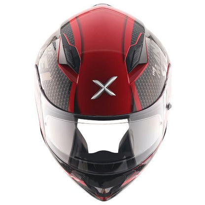 Axor-Hunter DC Superman Helmet (Red Black)