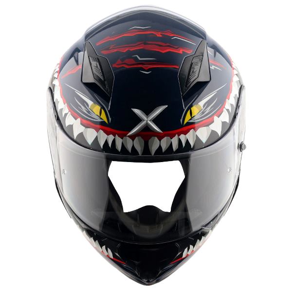 Axor-Hunter Shark Helmet (Blue White)