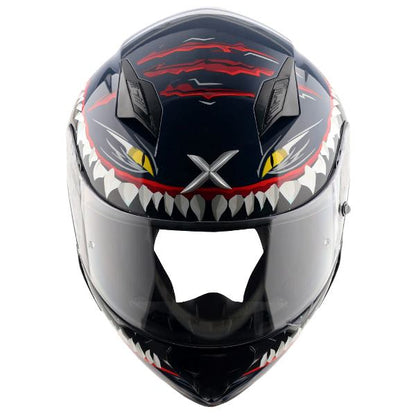 Axor-Hunter Shark Helmet (Blue White)