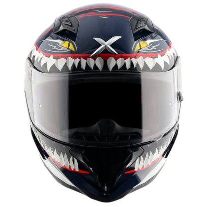 Axor-Hunter Shark Helmet (Blue White)