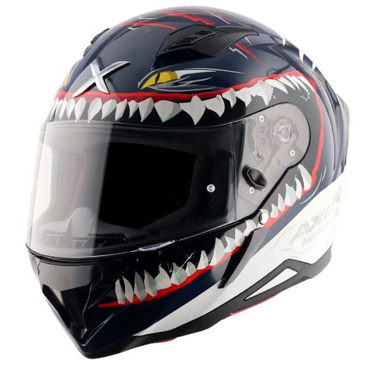 Axor-Hunter Shark Helmet (Blue White)