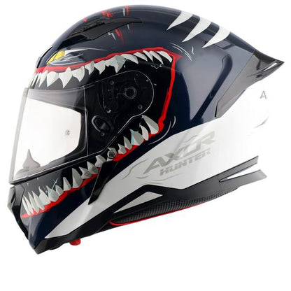 Axor-Hunter Shark Helmet (Blue White)