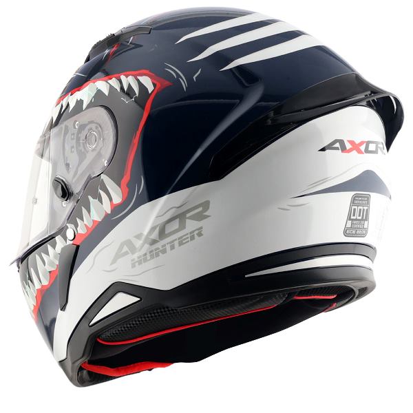 Axor-Hunter Shark Helmet (Blue White)