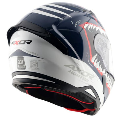 Axor-Hunter Shark Helmet (Blue White)