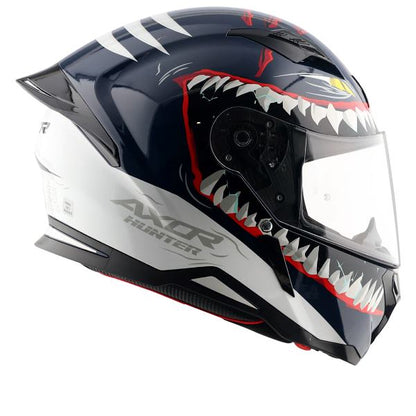 Axor-Hunter Shark Helmet (Blue White)