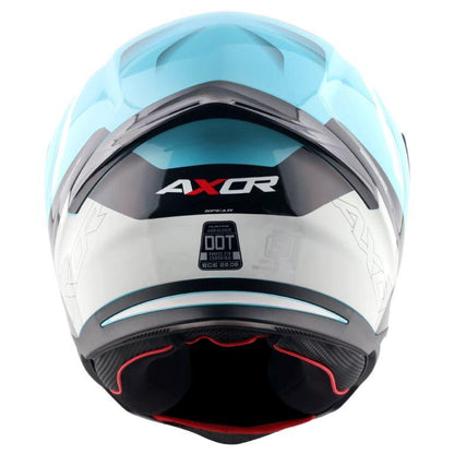 Axor Hunter Spear Helmet - Hex Blue White