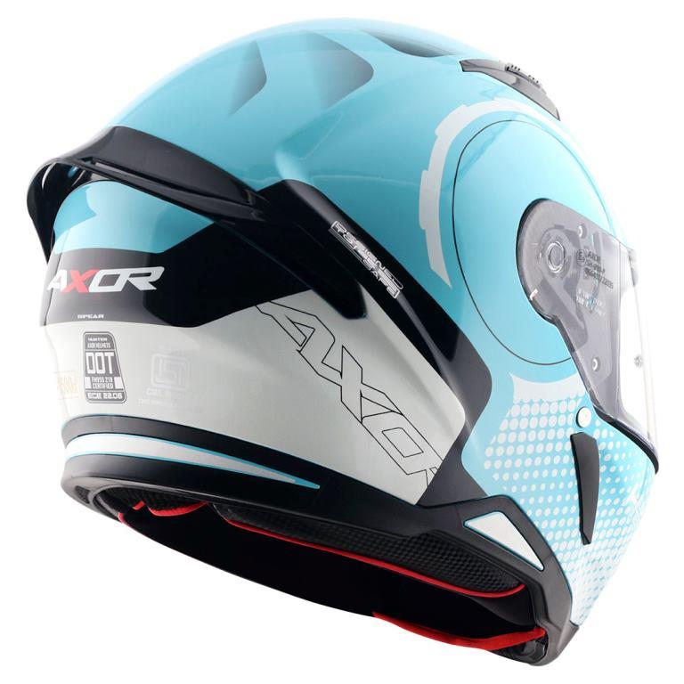 Axor Hunter Spear Helmet - Hex Blue White