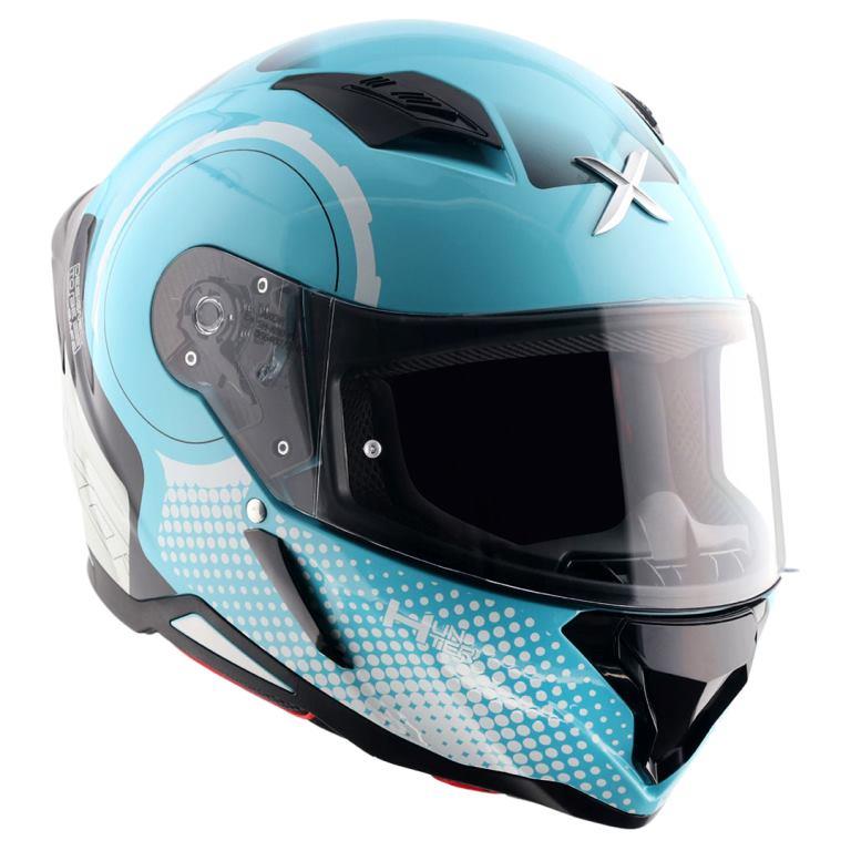 Axor Hunter Spear Helmet - Hex Blue White