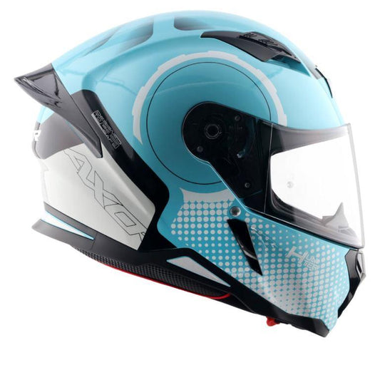 Axor Hunter Spear Helmet - Hex Blue White
