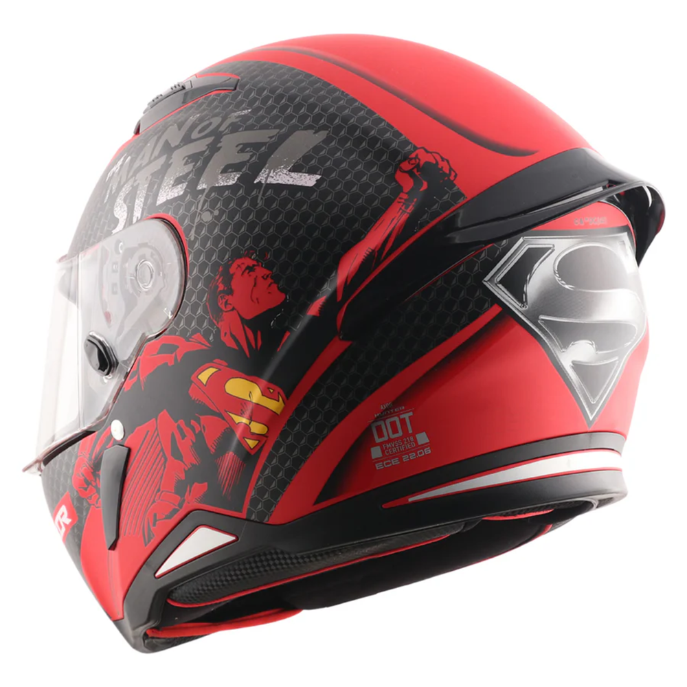 Axor-Hunter DC Superman Helmet (Dull Red Black)