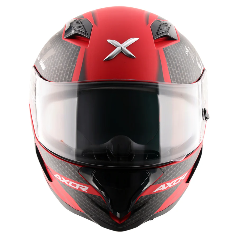 Axor-Hunter DC Superman Helmet (Dull Red Black)