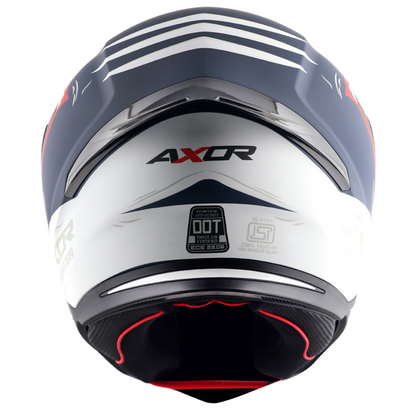 Axor-Hunter Shark Helmet (Dull Blue White)