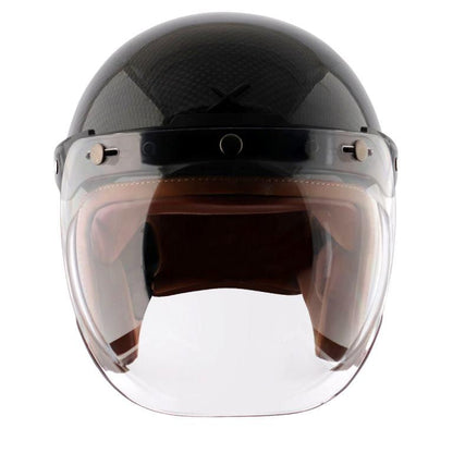 Axor Jet Carbon Small Checks helmet with Bubble Visor-Black