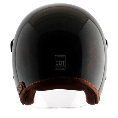 Axor Jet Carbon Small Checks helmet with Bubble Visor-Black