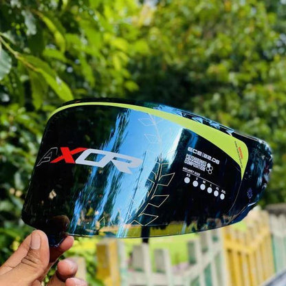 Axor Premium Axor Brutale Helmet Visor – Iridium Blue Mirror UV-Resistant Scratch-Protected OEM Fit