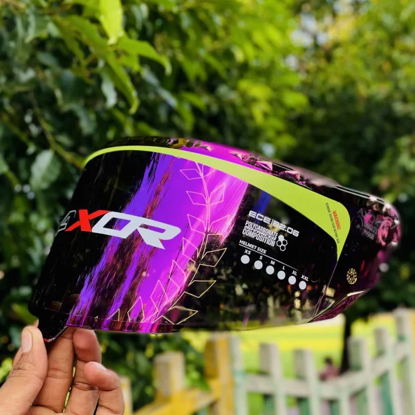 Axor Premium Brutale Helmet Visor – Iridium Red Mirror, UV-Resistant, Scratch-Protected OEM Fit